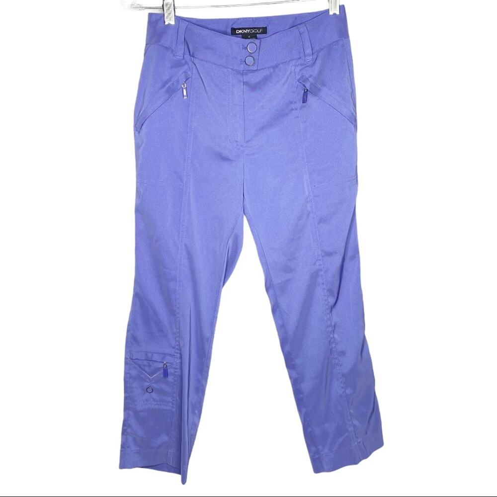 DKNY Golf Sport Athletic Purple Cargo Pants Size 0